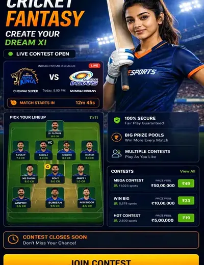 Paisakamaoguru (paisakamaoguru) fantasy cricket & matchday visual 3